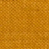 Mustard yellow woven fabric texture with a dense, irregular nubby weave and matte finish; white label reads "swan > fabric (h) > h 433."