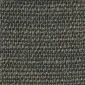 Charcoal gray woven fabric sample with beige speckles, exhibiting a dense, irregular texture and subtle knotted details; textile swatch h 619.