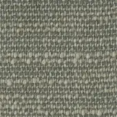 Woven fabric texture, muted gray-beige tone, dense speckled pattern with raised yarns and visible threads, displaying label “swan > fabric (h) > h 619.”