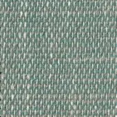 Striped fabric sample with muted teal and light gray horizontal bands, dense weave texture, matte finish, linen blend, product code h 619 label.