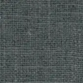 Woven gray fabric texture with a dense, irregular grid pattern and matte finish; visible fibers and a small "swan" label detail.