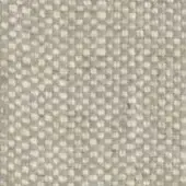 Beige woven fabric texture with a subtle grid pattern and heathered effect, displaying horizontal and vertical threads and printed text.