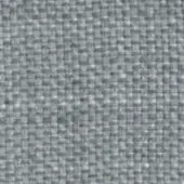 Gray woven textile with irregular pattern, matte finish, and dense, intersecting threads; faint dark marking visible on surface.