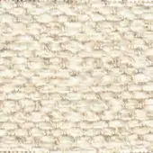 Woven fabric texture in off-white and beige tones, displaying a dense, irregular nubby weave with subtle color variations and a matte finish.
