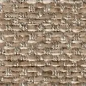 Tweed fabric texture, taupe and gray tones, dense weave with irregular pattern and visible threads, includes “swan > fabric (h) > h 629” label.