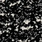 Abstract texture of white & gray fragmented shapes on black, resembling feathers; includes faint text “swan > fabric (h) > h 631”.