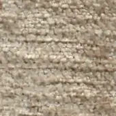 Beige fabric swatch with granular texture, horizontal striations, and brown speckles; labeled “swan > fabric (h) > h 637” in sans-serif text.
