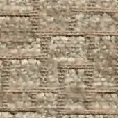 Beige and taupe striped fabric swatch with a nubby texture, displaying uneven linear patterns and a printed label reading “swan > fabric (h) > h 639”.