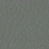 Gray leather texture with embossed grain, featuring intersecting lines and a matte finish, displaying a distressed yet refined aesthetic.