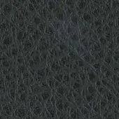 Dark gray textured material with dense, irregular interwoven pattern resembling crocodile skin, featuring imprinted text “swan > leather”.