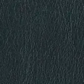 Corrected-grain leather texture, dark nero color, dense vertical pattern with fine lines and matte finish for upholstery applications.