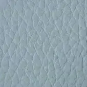 Light blue quilted leather texture with a diamond pattern, matte finish, and visible stitching; sample labeled “swan > leather (pf) > pf 8002”.