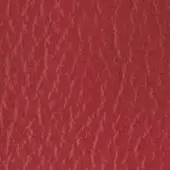 Red leather texture sample with vertical grain, matte finish, and subtle pebbled surface; product code pf 8335 visible.