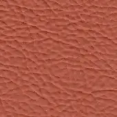 Reddish-brown leather texture with dense, embossed undulating pattern; matte finish, pebble-grain appearance, terracotta hue, irregular ridges.