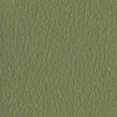 Mottled olive-green texture resembling leather grain, featuring irregular lines and a matte finish for upholstery or durable material applications.