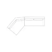 Modular corner sofa composition, labeled "molvedo 3c sx", with angled and rectangular backrests, featuring integrated box storage compartments.