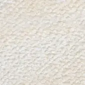 Ivory fabric texture with a dense, looped nubby weave and horizontal striations, presenting a matte, plush, and uniform avorio finish.