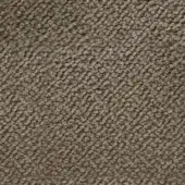 Taupe looped pile fabric texture with a dense, uniformly nubby surface and matte finish, showing subtle tonal variations throughout.