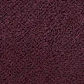 Bordeaux looped pile fabric texture with dense, rounded loops, exhibiting tonal variations from dark burgundy to brighter highlights, matte finish.