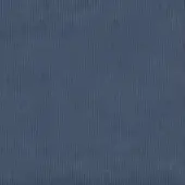 Blue corduroy fabric texture with evenly spaced vertical ribs and a matte finish, presenting a consistent, muted tone throughout the sample.
