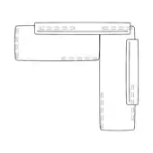 Technical diagram of Loveland composition bc5, showing rectangular components connected by curved lines, with parallel line details on white.