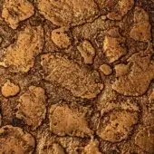 Antique gold stone texture with irregular formations, warm golden-brown tones, and a matte, granular finish under directional lighting.