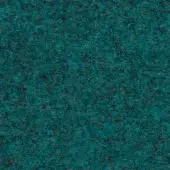 Deep teal looped pile textile with mottled tone and interspersed dark fibers, presenting a matte, granular surface texture.