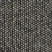 Woven fabric texture, gray and charcoal heathered blend, dense grid pattern with nubby fibers, Kvadrat Savanna 0152 exclusive by Horm.