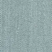 Kvadrat Steelcut Trio fabric texture, muted teal woven grid with circular elements, subtle tonal variations and diffused lighting.
