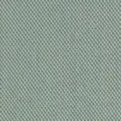Kvadrat Steelcut Trio textile, pale green, diagonally ribbed with circular perforations; Horm exclusive, steecuttrio3 0205 model.