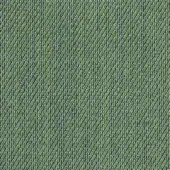Kvadrat Steelcut Trio textile sample, muted teal color, dense circular perforation pattern, looped fabric texture, Horm exclusive.