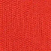 Red woven textile texture with repeating circular pattern, matte finish, and subtle recessed centers; Kvadrat Steelcut Trio fabric sample.