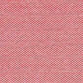 Coral-red woven textile with geometric pattern, off-white grid, and visible text “horm > kvadrat steelcut trio > steecuttrio3 0636” detail.