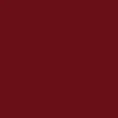 Solid red color swatch, matte finish, uniform crimson hue resembling RAL3005, smooth surface, even lighting, flat presentation.