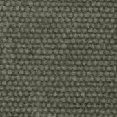 Textured looped pile fabric sample, grayish-green color, dense grid pattern with raised bumps, soft fuzzy appearance, neutral background.