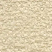 Cream looped fabric texture with undulating pattern, small rounded tufts, woven horizontal lines, matte finish, and a plush, dense appearance.