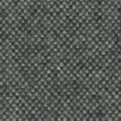 Gray woven textile with a dense, nubby texture and heathered effect, displaying a repeating square pattern and soft, fuzzy appearance.