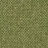 Olive-green fabric texture with a nubby weave and sparse light-colored strands, exhibiting a muted, earthy tone and matte finish.
