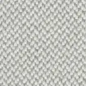 Woven fabric texture, light gray and off-white tones, dense grid pattern with raised knots creating a subtly irregular, tactile surface.