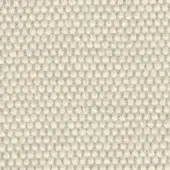 Off-white woven fabric texture displaying a grid pattern of small, knotted fibers, creating a matte, dimensional surface.