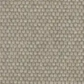 Beige woven fabric texture displaying a dense grid of raised circles, with subtle tonal variations and a nubby, irregular surface.