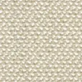 Cream woven fabric texture displaying a dense plain weave with nubby yarns and a matte finish, forming a regular grid pattern.
