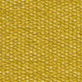 Woven fabric texture, muted yellow and off-white, dense geometric grid with knotted surface, matte finish, durable material sample.