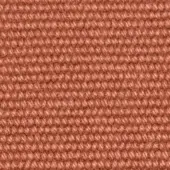 Terracotta ribbed fabric texture, synthetic textile with horizontal lines, matte finish, durable low-pile construction for upholstery.