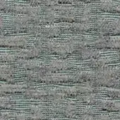 Woven fabric texture, gray and teal-green, dense rectangular grid pattern with nubby surface; Horm Nuance V2, Nicotrend 683 010.