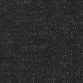 Charcoal gray woven textile with speckled fibers, exhibiting a matte finish and multi-directional, nubby weave pattern; likely wool or blend.
