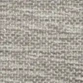 Light gray woven fabric texture with horizontal ribbing and a heathered effect, displaying a dense, matte, and slightly coarse yarn structure.