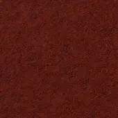Red fibrous texture with a dense, irregular surface and uniform coloration, displaying a granular, slightly rough appearance under even lighting.