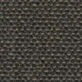 Heathered fabric swatch, dark gray and beige yarns, tight grid weave with knotted texture, neutral color palette, even studio lighting.