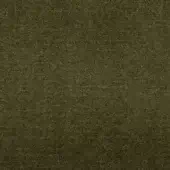 Olive green velvet fabric texture with a dense, matted nap and discernible fibers, displaying a soft, tactile surface in diffused light.